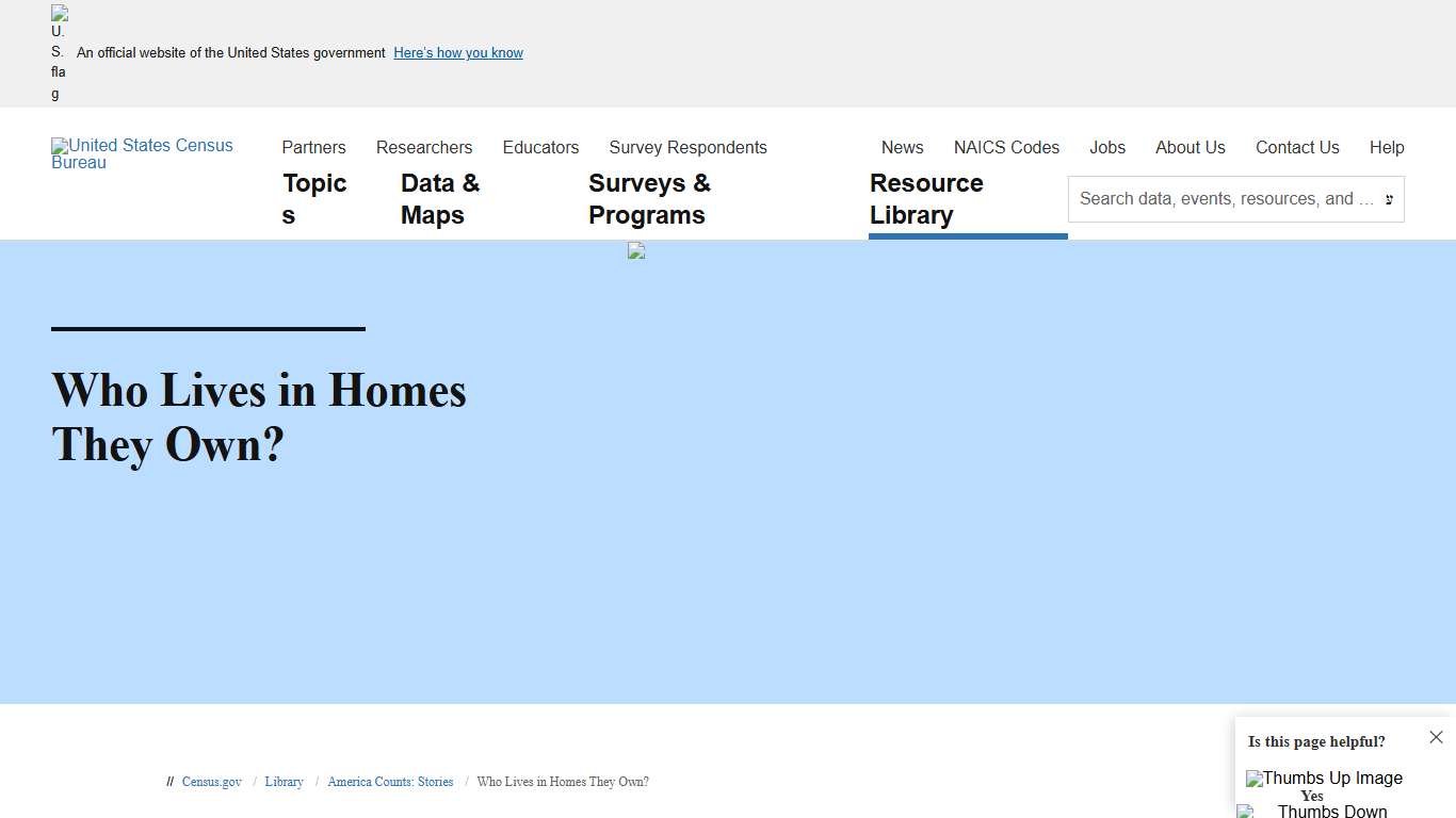 Who Lives in Homes They Own?