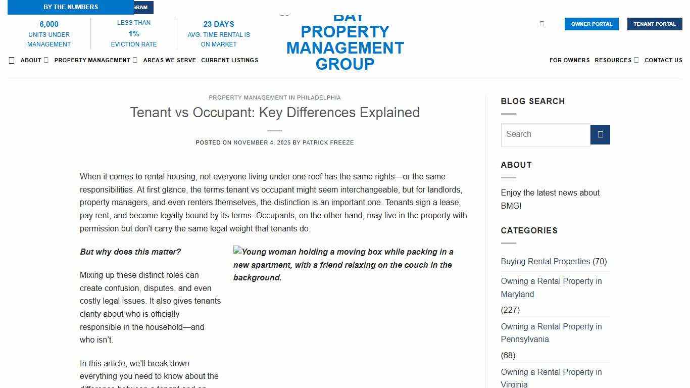 Tenant vs Occupant: Key Differences Explained